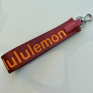 LULULEMON Never Lost Keychain in Brier Rose/Orange Frappe